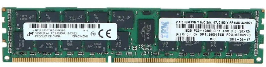 (image for) 00D4968 IBM 16GB PC3-12800 ECC SDRAM Memory Module