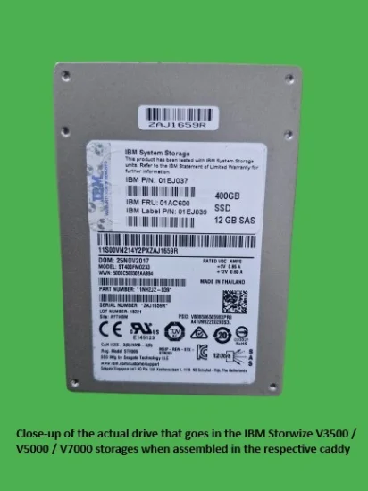 (image for) 01EJ037 IBM Storwize V5000 400GB 12G SFF SAS SSD Kit