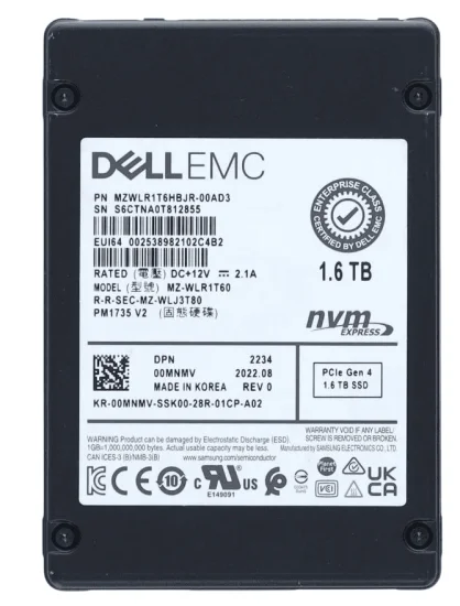 (image for) 0MNMV Dell G14-G17 1.6TB 2.5in NVMe MU SSD w/DXD9H Caddy