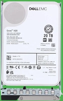(image for) 0WDVF4 Dell 20TB 7.2K SATA 6G 512e LFF HDD in X7K8W Tray