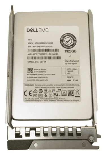 (image for) 0XMV9 Dell 1.92TB 6G 2.5in SATA RI TLC SSD w/G176J Caddy
