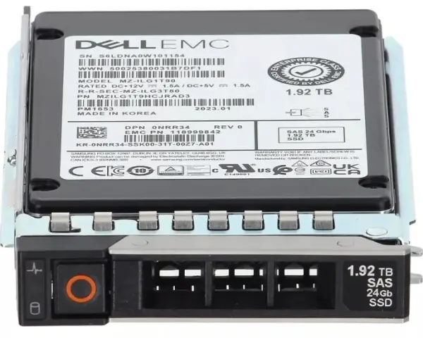 (image for) NRR34 Dell G14-G17 1.92TB 24G 2.5in SAS RI SSD w/DXD9H Caddy