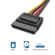 (image for) 104009 Cable Matters 3-Pack 4 Pin Molex to SATA Power Cable