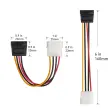(image for) 104009 Cable Matters 3-Pack 4 Pin Molex to SATA Power Cable
