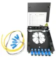 12-Port Wall Mount Fiber Enclosure w/ Spool S-mode LC-UPC Kit