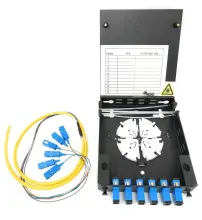 (image for) 12-Port Wall Mount Fiber Enclosure w/ Spool S-mode LC-UPC Kit
