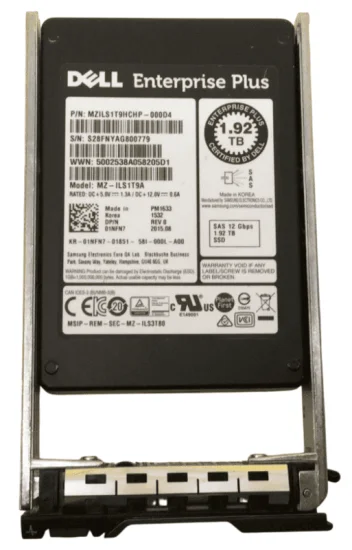 (image for) 1NFN7 Dell MZ-ILS1T9A Enterprise Plus 1.92TB SAS 12Gb/s Read Intensive 2.5in SSD