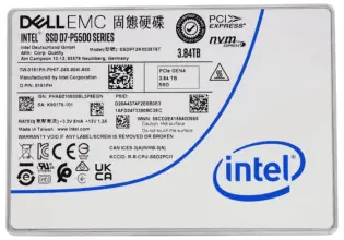 (image for) 191PH Dell 3.84TB PCIe Gen4 NVMe U.2 SSF RI 1DWPD SSD