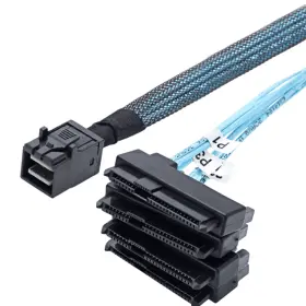 (image for) Generic 0.5M Mini SAS HDD SFF-8643 to 4 SFF-8482 Connector