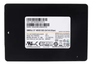 (image for) MZ7KM480HMHQ-000H3 Samsung SM863a 480GB 6Gb/s Sata MU SSD