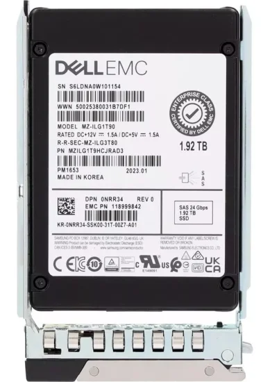 (image for) NRR34 Dell G14-G17 1.92TB 24G 2.5in SAS RI SSD w/DXD9H Caddy