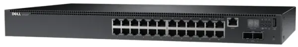 (image for) 0P06N DELL PowerConnect N2024P 24x1GB BASE-T 2x10GB SFP+ PoE Switch