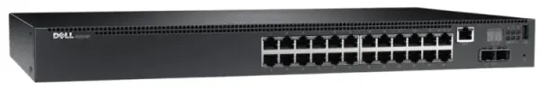 (image for) 0P06N DELL PowerConnect N2024P 24x1GB BASE-T 2x10GB SFP+ PoE Switch