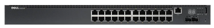 (image for) 0P06N DELL PowerConnect N2024P 24x1GB BASE-T 2x10GB SFP+ PoE Switch