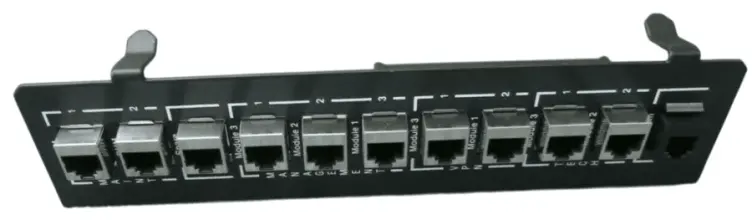 (image for) 45W8288 IBM 11-Feed Though Port 1U RJ45 Ethernet Patch Panel