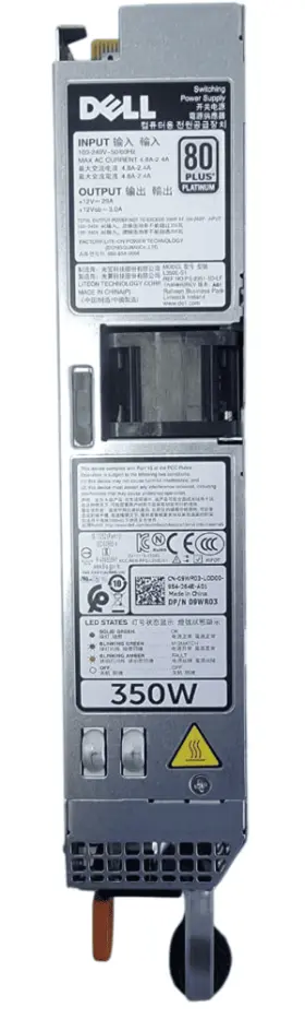 (image for) 2GT47 Dell PowerEdge R320/R420 350W Redundant Power Supply