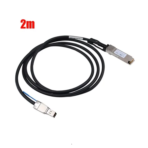 (image for) 2M Mini-SAS HD SFF-8644 to QSFP SFF-8436 Connection Cable