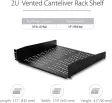 (image for) 2U 40cm Universal Vented Rack Mount Cantilever Shelf