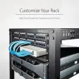 (image for) 2U 40cm Universal Vented Rack Mount Cantilever Shelf