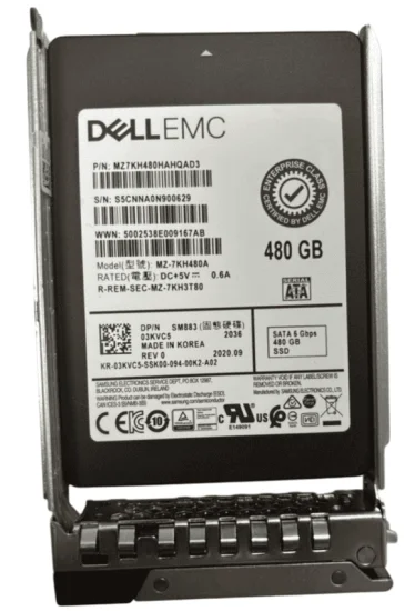 (image for) 3KVC5 Dell G14-G17 480GB 2.5in TLC SATA 6G MU SSD in DXD9H Caddy