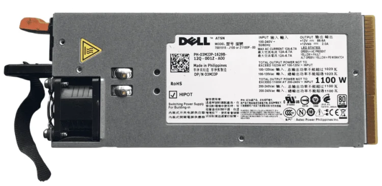 (image for) 3MJJP Dell PE Hot Swap 1100W Power Supply