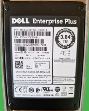 (image for) 400-AJDE Dell Compellent 3.84TB SAS RI 12Gb/s SSD Kit