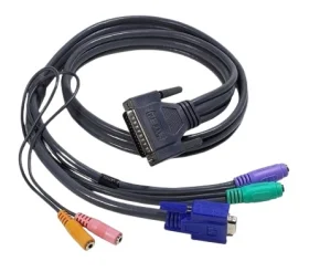 438610-002 HP 1X4 KVM Console PS2 Cable (image for) 438610-002 HP 1X4 KVM Console PS2 Cable