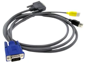 438611-002 HP 1x4 KVM Console 1.8M USB Cable (image for) 438611-002 HP 1x4 KVM Console 1.8M USB Cable