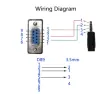 (image for) 4R3WX Dell DB9 to 3.5mm stereo plug serial reset cable