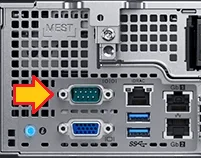 (image for) 4R3WX Dell DB9 to 3.5mm stereo plug serial reset cable