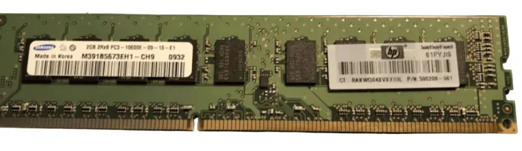 (image for) 500209-051 HP 2GB DDR3-1333MHz ECC Unbuffered CL9 Memory Module