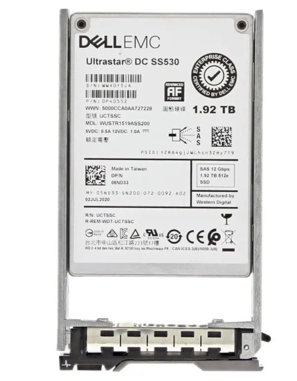 (image for) 5ND33 Dell G14-G17 1.92TB 12G 2.5in TLC RI SSD w/DXD9H Caddy