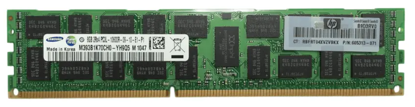 (image for) 605313-071 HP 8GB (1X8GB) 1333MHZ PC3-10600 CL9 Memory Module