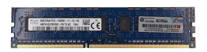 (image for) 669239-081 HP 8GB (1x8GB) PC3-12 Dual Rank UDIMM