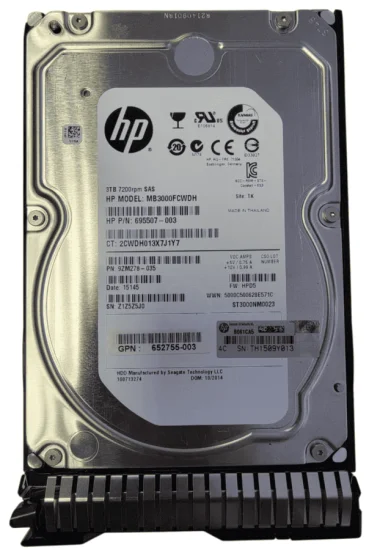 (image for) 695507-007 HP 3TB 6G 7.2K 3.5in MDL SAS Hard Drive