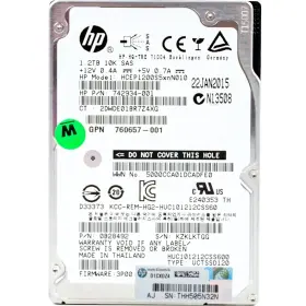 (image for) 742934-001 HP 1.2TB Dual Port (SFF 2.5in) SAS-2 Hard Drive