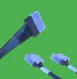 (image for) 790543-001 HP DL80 G9 4-Bay LFF Hot Plug Mini-SAS Cable