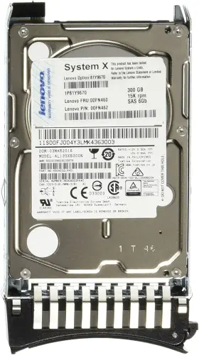(image for) 81Y9670 IBM V7000 G1 300GB 15K 2.5in SAS G2HS HDD