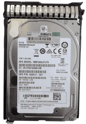 (image for) 832984-001 HP G8-G10 1TB 12G 7.2K 2.5in SAS SC Hard Drive
