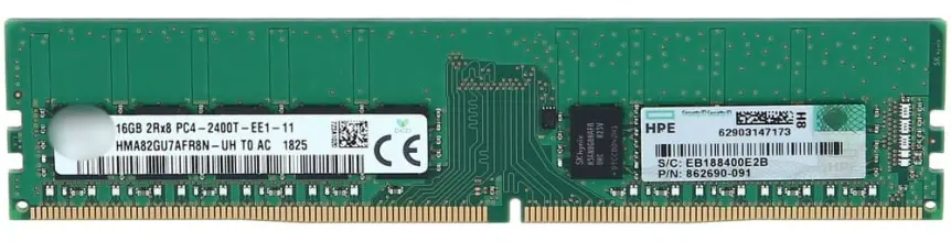 (image for) 869538-001 HPE 16GB (1 x 16GB) Dual Rank x8 DDR4-2400 UDIMM