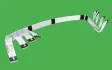 (image for) 875091-001 HPE 4-port SAS NVMe Riser Cable Kit
