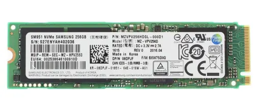 (image for) 08DPJF Dell 256GB SM951 Nvme M2 2280 SSD