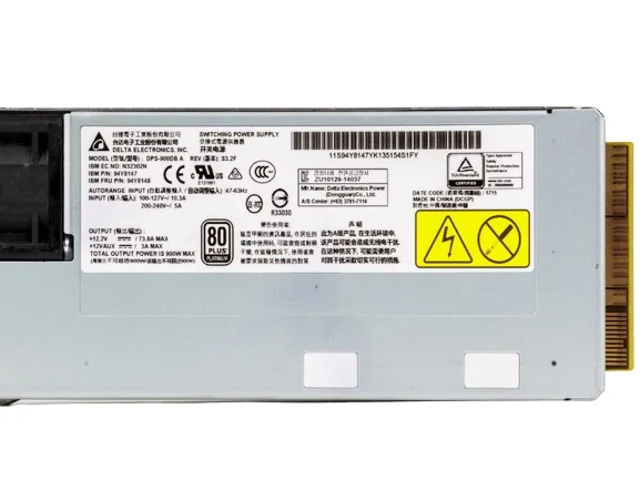 (image for) 94Y8147 IBM / Lenovo Delta Electronics 900W AC 80 PLUS PSU