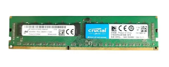 (image for) CT8G3ERSLD8160B Crucial DDR3-1600 8GB/1Gx72 ECC Memory
