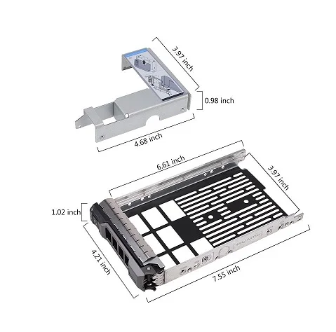 (image for) Dell 3.5 SAS/SATA Hard Drive Tray Caddy With 2.5 Adapter