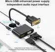 (image for) Dual Display 1080P VGA to HDMI VGA Splitter Converter / Adapter