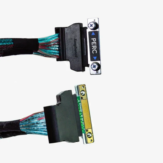 (image for) F037K Dell PowerEdge R730 Dual 12Gb SAS SFF-8643 PERC H330 Cable