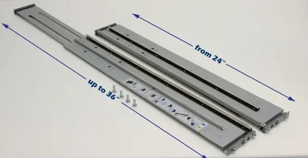 (image for) HS-1235T-RAILS XYRATEX / IBM 2U HS-1235T Mounting Rails