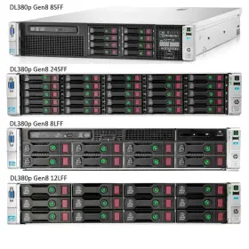 (image for) HP Proliant DL380p Gen8 2U Performance Rack Server with 1x8 BP