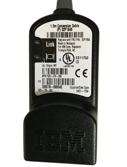 (image for) 32P1645 IBM 1.5m KVM Conversion to IP Ethernet Adapter Cable